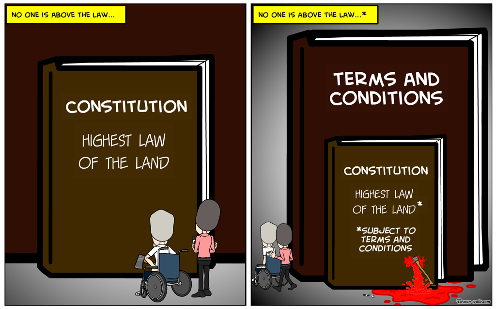 Subjected to terms and conditions - Demon-cratic