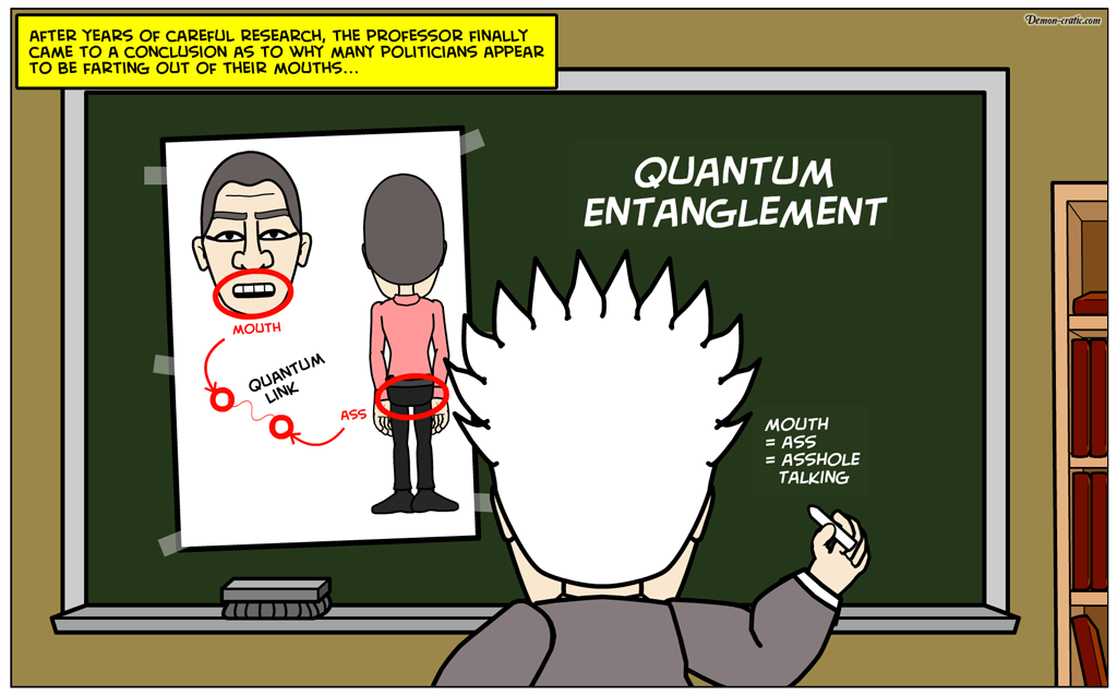 Quantum Entanglement - Demon-cratic